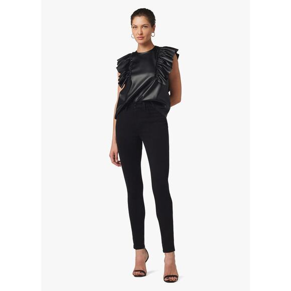 Joe's Women's The Charlie High Rise Skinny Ankle Jean Black Size 28 NWT